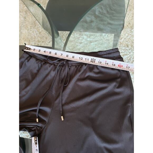 Forever 21 2 Piece Top & Pants Womens Size OX Black Knit Long Sleeve Drawstring - Picture 8 of 15